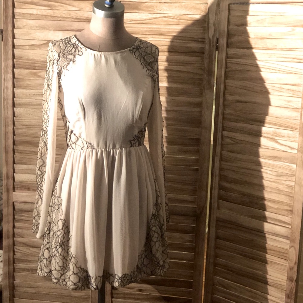 TopShop dress with lace detail